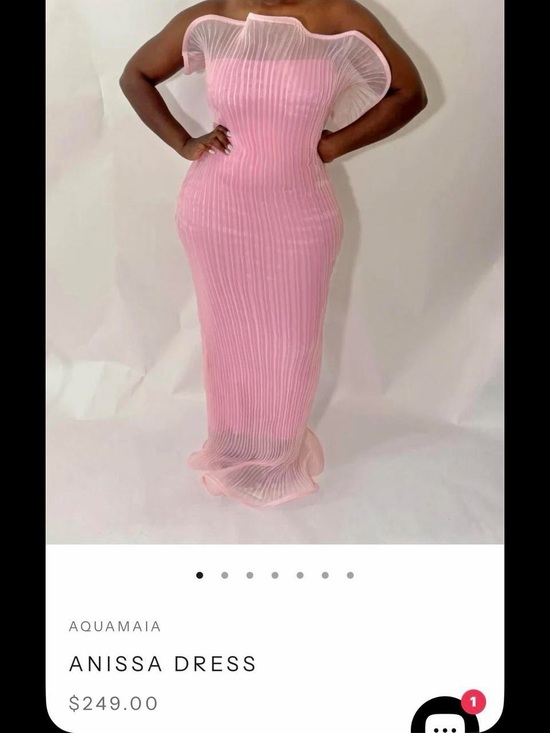 Aquamaia Dresses & Skirts - Anissa Strapless Pink Pleated Maxi Dress by